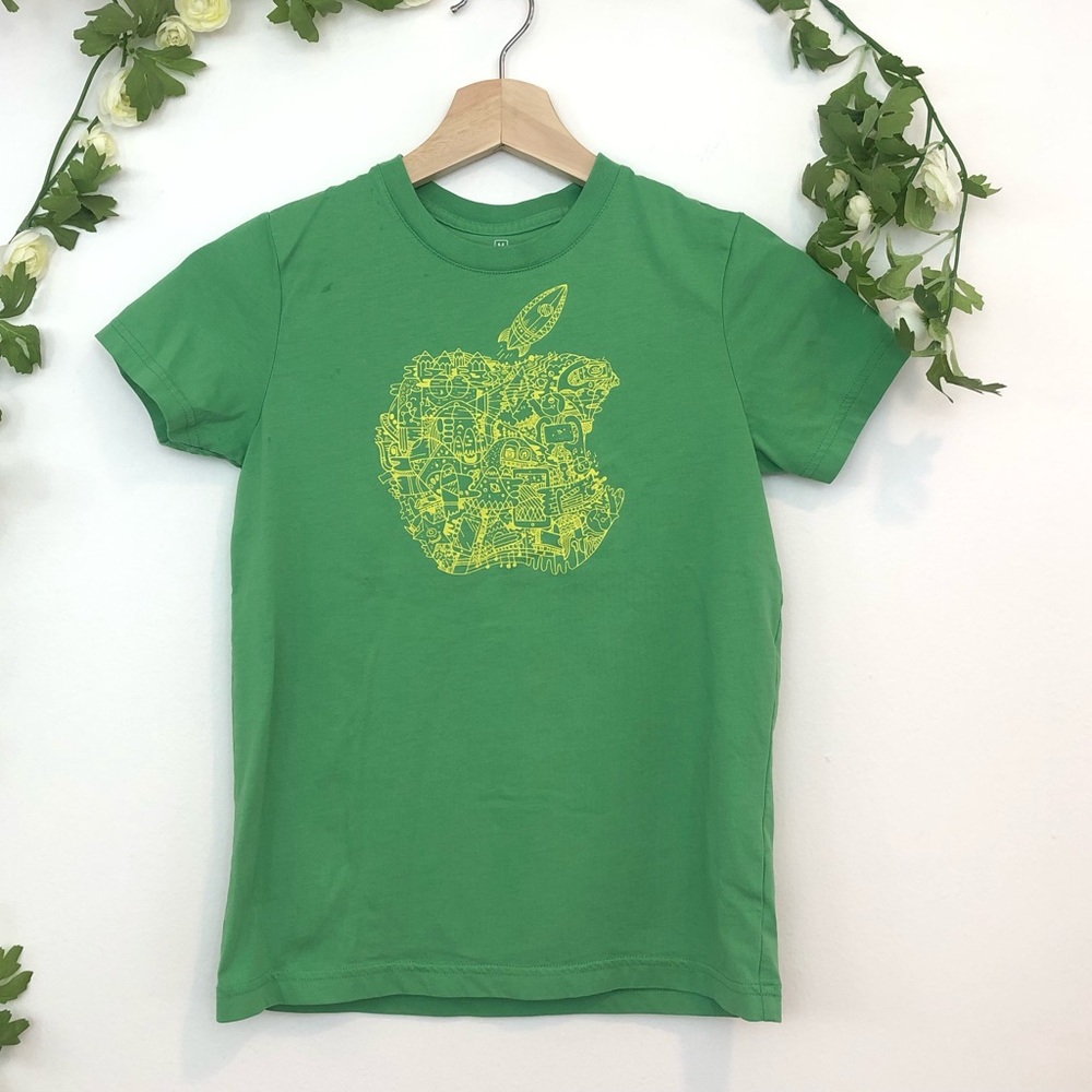 Apple | Apple Camp green kids short sleeve tee, M